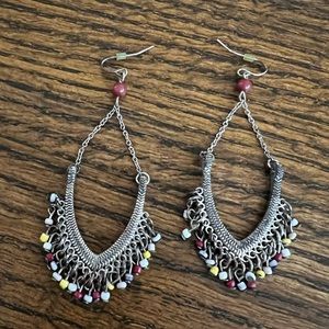 Colorful dangly earrings